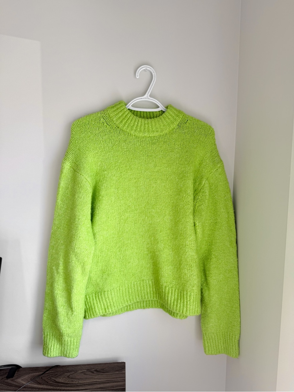 H&M Bright Green Alpaca Wool Blend Sweater